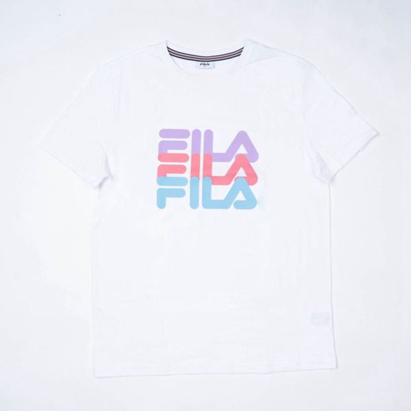 Camisetas Fila Mulher Branco - Fila Luna Oversized Outlet Portugal,BMIQ-26197